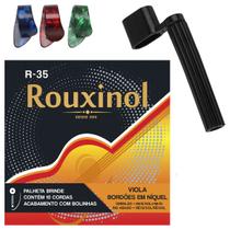 Cordas Rouxinol Para Viola Caipira + Dedeiras + Enrolador