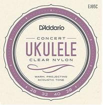 Cordas Ukulele Concert D' Addario EJ65C - AECG - Tensão 028