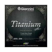 Cordas Violão Náilon Giannini GENWXTA Titanium Bronze 85/15 Cordas Violão Náilon Giannini GENWXTA Titanium Bronze 85/15