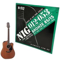 Cordas Violão Nig Aço 12-53 Média Regular Bolinha+ Palhet Cordas Violão Nig Aço 12-53 Média Regular Bolinha+ Palhet
