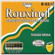 Cordas Violão Nylon Rouxinol R53-a Tensão Média + Palheta Cordas Violão Nylon Rouxinol R53-a Tensão Média + Palheta