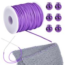 Cordões de manutenção de pontos NBEADS Tubo de borracha oco de 2 mm lilás Cordões de manutenção de pontos NBEADS Tubo de borracha oco de 2 mm lilás