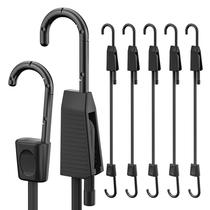 Cordões elásticos ajustáveis Rugtol Heavy Duty 6 unidades 90 cm pretas Cordões elásticos ajustáveis Rugtol Heavy Duty 6 unidades 90 cm pretas