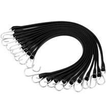 Cordões elásticos de borracha VEVOR, pacote com 50, 21 cm de comprimento com ganchos S frisados