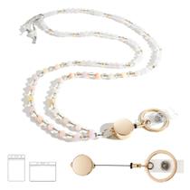 Cordões frisados LENYNAL retráteis para crachás de identificação e chaves Cordões frisados LENYNAL retráteis para crachás de identificação e chaves
