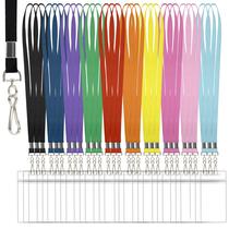 Cordões MoHern para crachás de identificação com porta-cartões, 30 peças Rainbow