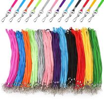 Cordões Patelai, 300 unidades a granel plano para crachás de identificação com clipe