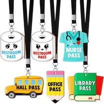 Cordões School Pass Sabary 6 conjuntos Hall Pass Unbreakable Wood