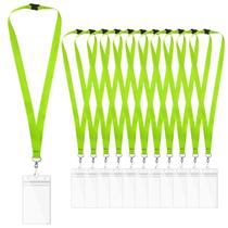 Cordões WEZEBEL 12 Unidades Verde Maçã com Capa para Crachá à Prova dÁgua Cordões WEZEBEL 12 Unidades Verde Maçã com Capa para Crachá à Prova dÁgua