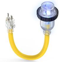 Cordón de alimentación TOOLIOM Adaptador RV de 30 Amp a 110 V, cable de 30 cm