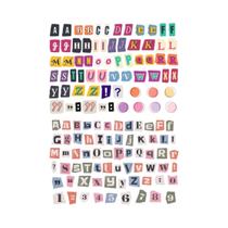 Coreano Inglês Alfabeto Número Símbolo Etiqueta Adesivo Diy Scrapbooking Diário Colagem Álbum