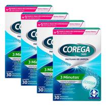 Corega Tabs 3 Minutos Limpador De Dentaduras 120 Unidades Corega Tabs 3 Minutos Limpador De Dentaduras 120 Unidades