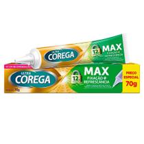 Corega Ultra Creme Fixador de Dentadura Max Fixação e Refrescância 70g Corega Ultra Creme Fixador de Dentadura Max Fixação e Refrescância 70g