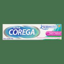 Corega Ultra Creme Fixador Para Dentaduras Sem Sabor 12H 40G Corega Ultra Creme Fixador Para Dentaduras Sem Sabor 12H 40G