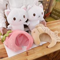 Coreia Ins quente Taiyaki gato boneca mochila pingente transformado em Coreia Ins quente Taiyaki gato boneca mochila pingente transformado em