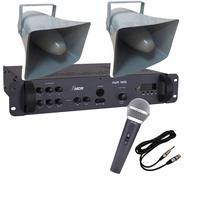 Corneta Balde Fibrasom G 085 Par + Amplificador BT + Mic Corneta Balde Fibrasom G 085 Par + Amplificador BT + Mic