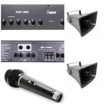 Corneta Balde Fibrasom G085 Par + Amplificador +Gongo Corneta Balde Fibrasom G085 Par + Amplificador +Gongo