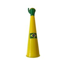 Corneta Cone do Brail Copa do Mundo verde e amarela Kit:1 Corneta Cone do Brail Copa do Mundo verde e amarela Kit:1