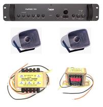 Corneta G-086 - 2 pçs + Amplificador, chamada de caminhões Corneta G-086 - 2 pçs + Amplificador, chamada de caminhões