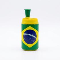 Corneta Lata com Bico Brasil Verde Amarelo Torcida Festa