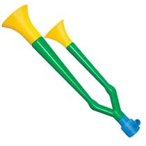 Corneta Vuvuzela Dupla Torcedor Copa Do Mundo N.8 Brasil Festa - Lider Brinquedos