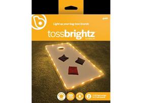 Cornhole Lights Brightz TossBrightz Gold LED para placa