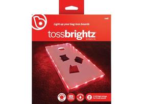 Cornhole Lights Brightz TossBrightz LED vermelho para Corn Hole