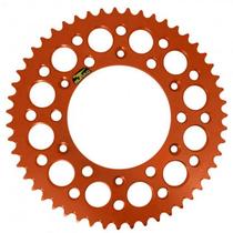Coroa aluminio durag ktm50 laranja 14/22