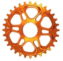 Coroa Bike Padrão Shimano 12V - Alumínio CNC - Laranja - Sledgehammer