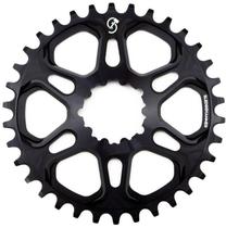 Coroa Bike Padrão Sram GXP 6mm - Alumínio CNC - Preto - Sledgehammer