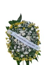 Coroa Condolências - Flora Silvestrini - Amarelo