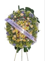Coroa Condolências - Flora Silvestrini - Roxa