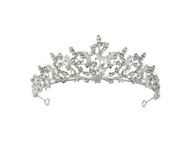 Coroa Cravejada Ramos Prateada para Noivas Coroa Cravejada Ramos Prateada para Noivas