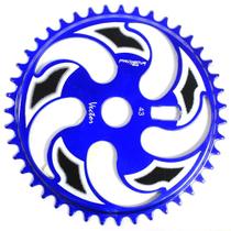 Coroa De Bicicleta 43 Dentes Silk Vector Azul