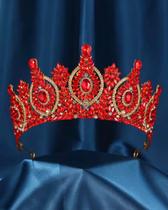 Coroa de Cabelo Alta Noiva Miss Debutante Verde Coroa de Cabelo Alta Noiva Miss Debutante Verde