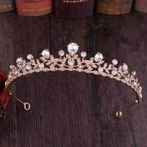 Coroa De Cabelo Noiva Casamento Dourada Tiara Daminha T115 Coroa De Cabelo Noiva Casamento Dourada Tiara Daminha T115
