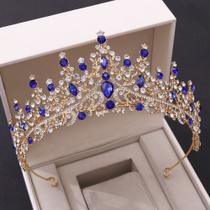 Coroa De Cabelo Noiva Casamento Prata Dourada Tiara T107