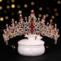 Coroa De Cabelo Noiva Casamento Prata Dourada Tiara T107 - Milly O Shopping das Noivas