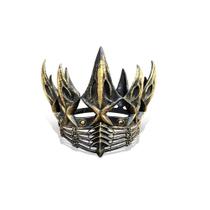 Coroa de corvo gótica em ouro escuro para cosplay e festa de Halloween