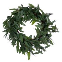 Coroa de flores artificial Vickerman 61 cm de salgueiro verde Coroa de flores artificial Vickerman 61 cm de salgueiro verde