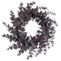 Coroa de flores artificial Vickerman Burgundy Spiral Eucalyptus 24 polegadas Coroa de flores artificial Vickerman Burgundy Spiral Eucalyptus 24 polegadas