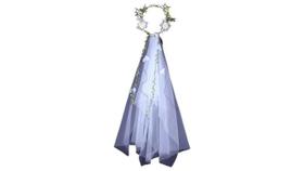 Coroa de flores com led e veu noiva elfo festas Coroa de flores com led e veu noiva elfo festas