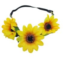 Coroa de Flores de Girassol - Fantasias e Carnaval