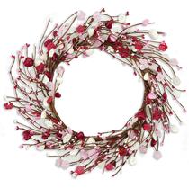 Coroa de Flores em Formato de Coração para o Dia dos Namorados - 18"