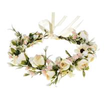Coroa de flores Floral Outono Camélia Wedding Bridal Girl Halo