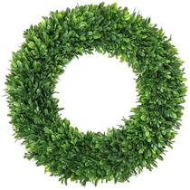 Coroa de flores LZNPA Boxwood 56cm para Front Door Spring Farmhouse Coroa de flores LZNPA Boxwood 56cm para Front Door Spring Farmhouse