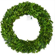 Coroa de Flores Natalina Boxwood Valley - 60cm - Preserved Boxwood