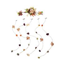 Coroa De Flores Romântica Para Casamento, Guirlanda De Videira, Tiara Com Franjas, Acessórios Para