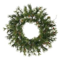Coroa de flores Vickerman 76 cm Mixed Country Pine Unlit Coroa de flores Vickerman 76 cm Mixed Country Pine Unlit