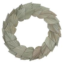 Coroa de flores Vickerman, lança de palmeira natural de 61 cm com folhas Coroa de flores Vickerman, lança de palmeira natural de 61 cm com folhas